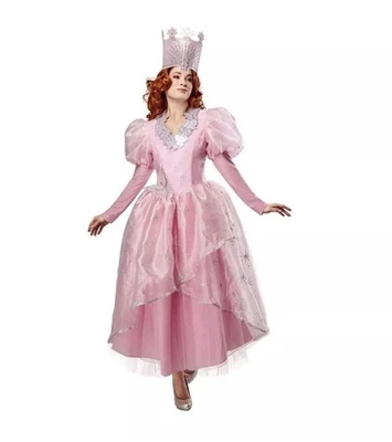Wizard Of Oz Glinda Costume Womens Medium 8-10 Wicked Good Witch Pink Cosplay - Image 1 of 4