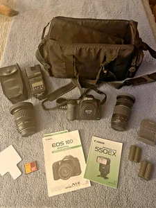 Canon EOS 10D Digital SLR Camera w/ 75-300mm  & 28-135mm lenses + accessories - Picture 1 of 9