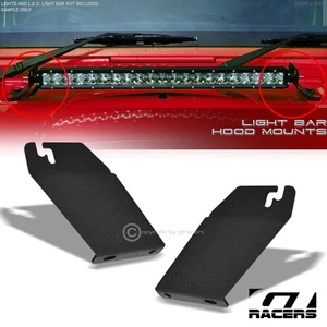 Montaje de capó negro texturizado para barra de luz LED recta de 20" Frc 2007-2018 Wrangler Jk - Imagen 1 de 3