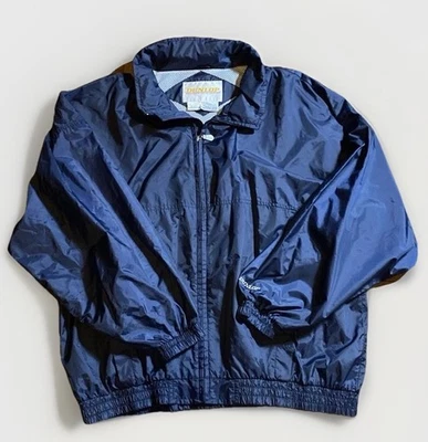 Chaqueta Dunlop VINTAGE Talla XXL AZUL Cortavientos Cremallera Completa De Colección Corea Foto 1 de 4