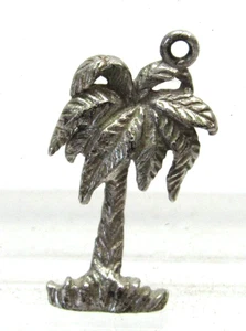 Colgante vintage de plata esterlina con dije de palma Florida 925 - Imagen 1 de 5