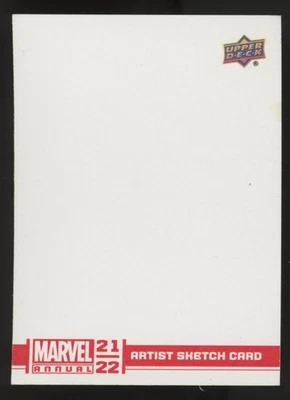 Marvel Annual 2021-2022 Upper Deck Artist Sketch Card Blank 1/1 C1 - Image 1 of 2