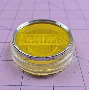 Yashica 55mm Y2 Screw-In Type Coated Filter Yellow with hard case - Picture 1 of 3
