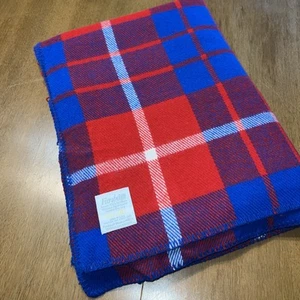 VTG Faribo Window Pane Plaid Acrylic Throw Blanket 50x68 Camp Country Lodge USA - Picture 1 of 5