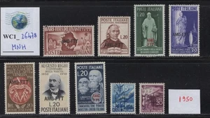 WC1_26478. TRIEST FTT. Interessantes Lot Briefmarken 1950. MNH - Bild 1 von 1