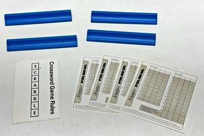 Selchow & Righter Scrabble Deluxe Tile Rack Rules Score Sheets 1977 Replacement - Image 1 of 4