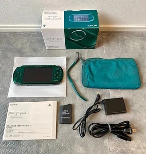 SONY PSP Playstation Portable Spirited Green PSP-3000SG Japan Exc - Picture 1 of 20