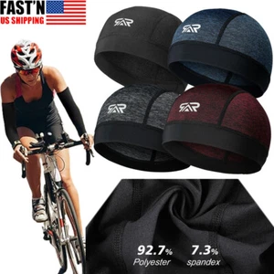 Cooling Skull Cap Helmet Liner Cycling Motorcycle Hard Hat Sweat Liner Men Women - Picture 1 of 15