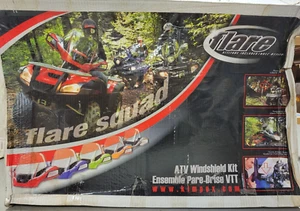 Kimpex Flare ATV Windshield Kit Black for Polaris Sportsman 500 800 PN 279410 - Picture 1 of 5