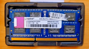 2GB Laptop Memory 2Rx8 PC3-10600S-9-10-F0 DDR3-1333 1333mhz SODIMM RAM - Picture 1 of 1