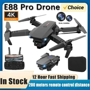 2025 New E88Pro RC Drone With 4K HD Dual Camera WiFi FPV Foldable Quadcopter - Picture 1 of 19