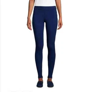 Leggings Lands' End tiro medio punto estrellas de mar azul talla pequeña - Imagen 1 de 9