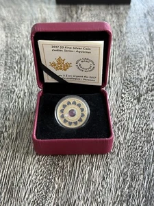 Royal Canadian Mint 2017 $3 Fine Silver Coin Zodiac Series: Aquarius - Picture 1 of 5