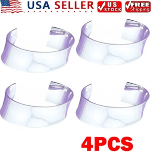4X Vintage Open Bangle Silver Plated 925 Thick Cuff Bracelet Jewelry Women USA - Picture 1 of 20