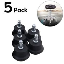 5 Pcs Bell Glides Replacement Office Chair or Stool Swivel Caster Wheels - Black