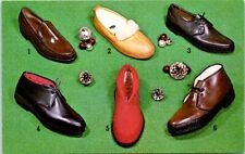London Character SHOES, SLIPPERS, & BOOTS, ADVERTISING Chrome Postcard