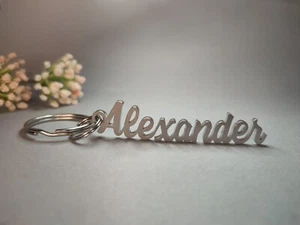 Schlüsselanhänger Alexander personalisiert Edelstahl Geschenk Auto Schlüsselbund - Bild 1 von 5