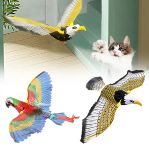 Electric Simulation Flying Bird Cat Hanging Door Interactive Scratch Play Toy - Picture 1 of 11
