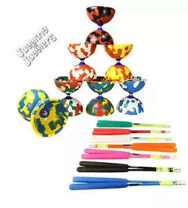 Juggle Dream Jester diabolo, superglass diablo handsticks and string set - Picture 1 of 8