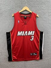 Adidas Dwayne Wade Miami Heat Red NBA Basketball Jersey #3 Men’s Size 56