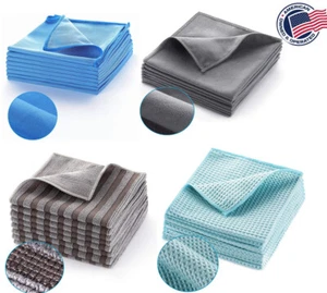 8pcs Microfiber Cleaning Cloth-12x12 inches Lint Free Quickly Cle - Picture 1 of 29