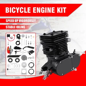 2-Takt 110CC Gas Motor Motorisiert Fahrrad Benzin Bike Engine CDI Kit 55 km / h - Bild 1 von 9