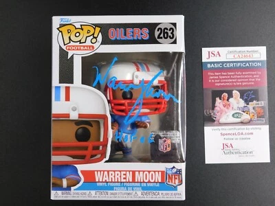 Warren Moon Signed Autographed Funko Pop 263 Houston Oilers NFL HOF JSA COA E - Image 1 of 4