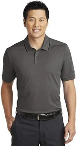 Men's Nike Dri-FIT Edge Tipped Golf Polo, AA1849 060 Multi Sizes Anthracite/Blck - Picture 1 of 7