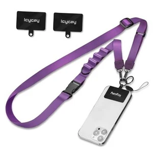 Phone Lanyard Crossbody, Cell Phone Strap for Around The Neck 1 Purple - Picture 1 of 7
