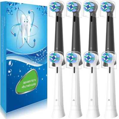 8 Pack Replacement Heads Compatible with Oral B iO Toothbrushes, Brush Heads ... - Image 1 of 4