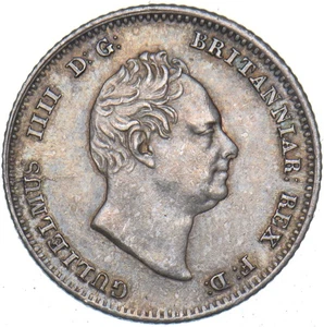 1836 Groat (Fourpence) - William IV British Silver Coin - Superb - Picture 1 of 2