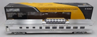 K-Line K4613-40252 O CB&Q California Zephyr "Silver Roundup" 21" Dome Lounge Car - Image 1 of 4