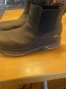 Ariat Work Boots Slip On Composite Toe Waterproof 17EE Men’s Dark Brown - Imagen 1 de 10