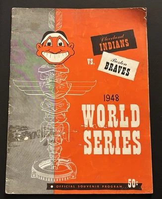 1948 World Series Program Indians  Version Unscored - Image 1 of 4