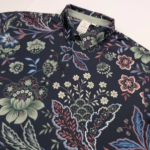 Puma Golf x Liberty London Paisley Polo Mens XL Multicolor Floral Performance - Picture 1 of 9