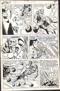 1969 NICK FURY AGENT OF SHIELD #8 PG 19 COMIC ORIGINAL ART FRANK SPRINGER - Bild 1 von 1