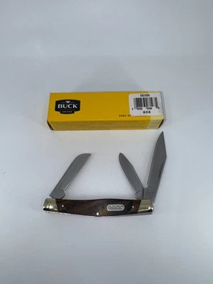 Cuchillos Buck (5718) marrón 420J2 acero inoxidable 3,88 pulgadas Navaja de bolsillo Stockman Foto 1 de 4