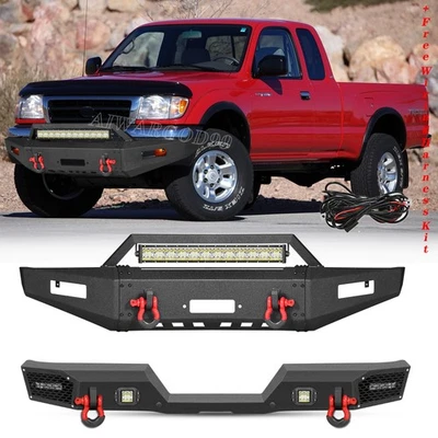Parachoques delantero o trasero de acero nuevo con luces LED Aaiwa para camioneta Toyota 1989-1995 Foto 1 de 4