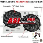 Aluminum Radiator Shroud Fan For 63-1968 Chevy Bel Air/Impala 64-67 El Camino