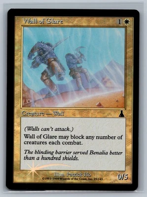 Magic The Gathering Urza's Destiny Wall of Glare #25/143 Foil MTG TCG CCG - Image 1 of 3