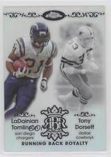 2007 Topps Chrome White Refractor /100 LaDainian Tomlinson Tony Dorsett HOF