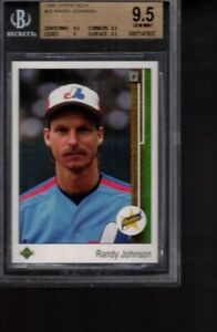 #25  RANDY  JOHNSON  rc 1989 UPPER DECK   BGS 9.5    expos  rookie