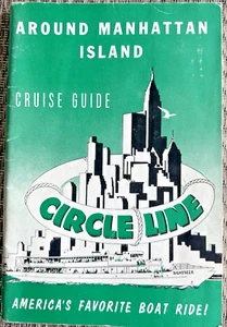 Manhattan Island New York 1959 CIRCLE CRUISE LINE Tourist Guide Booklet 5F - Bild 1 von 15