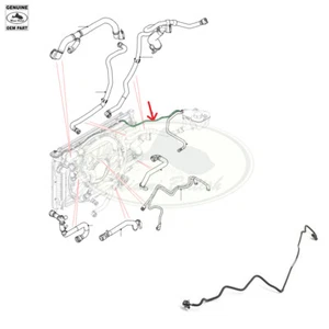 TUBO DE DESBORDAMIENTO FLEXIBLE LAND ROVER GAMA EVOQUE DISCOVERY SPORT 2.0L I4 LR134940 - Imagen 1 de 1