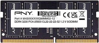 PNY RAM SO-DDR4 16GB 3200MHZ PC4-25600 MN16GSD43200-SI - OEM BULK - Immagine 1 di 1