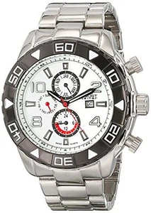 NEW August Steiner AS8130SSW Mens Multi-Functional White Dial Silver Sport Watch - Picture 1 of 5