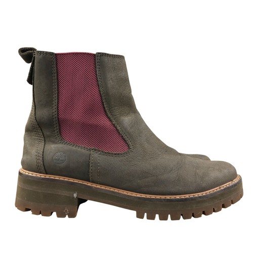 Stivaletti Timberland donna taglia 10 Courmayeur Valley Chelsea marrone oliva