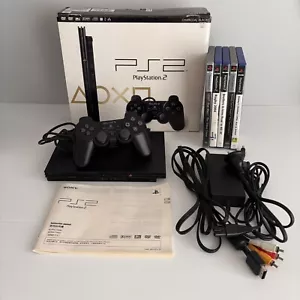 PS2 Slim Console (SCPH-70002) | Boxed PlayStation 2 | Tested ✅ | Free AU Post - Picture 1 of 24