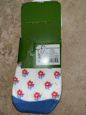 Nuevo con etiquetas Calcetín Kate Spade New York 1 Pr Blanco Forro Floral No Show Talla Única 4-10 Foto 1 de 2