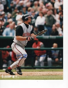 EDDIE TAUBENSEE SIGNED 8X10 CINCINNATI REDS GREY JERSEY - Picture 1 of 1